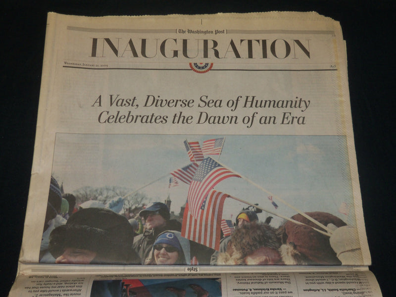 2009 JANUARY 21 WASHINGTON POST NEWSPAPER - OBAMA TAKES CHARGE - NP 4923