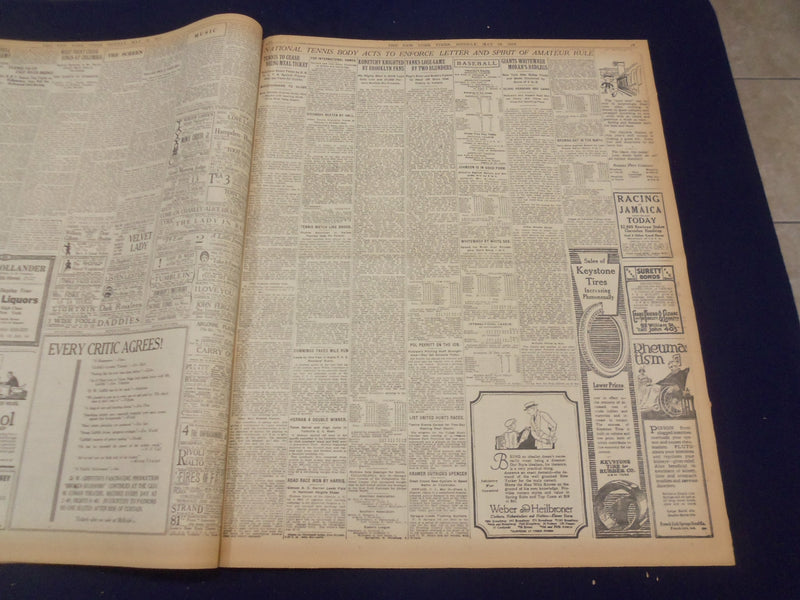 1919 MAY 19 NEW YORK TIMES - HAWKER IN BIPLANCE CROSSING THE OCEAN - NT 9252