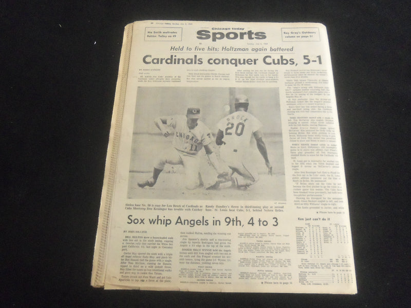1969 JULY 6 CHICAGO AMERICAN TODAY NEWSPAPER - ALDRIN PRESS CONFERENCE - NP 5833