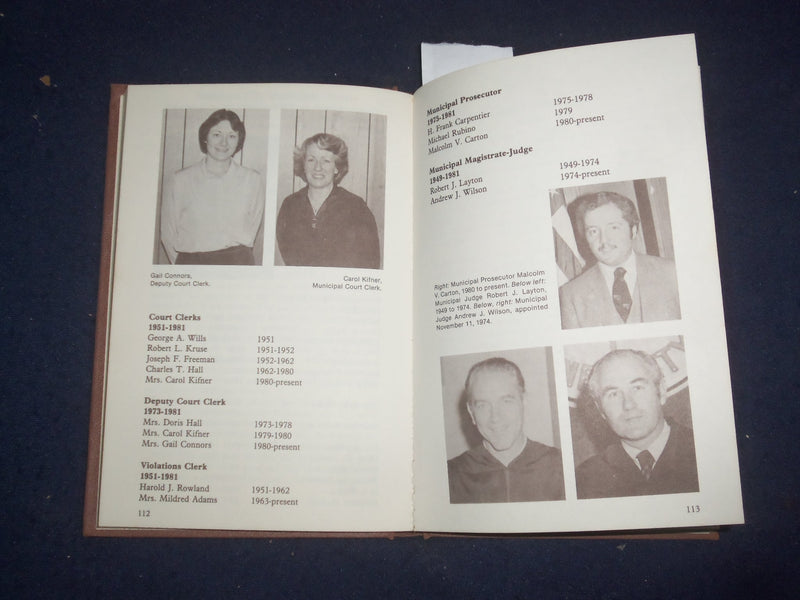 1981 BOROUGH OF NEPTUNE CITY (NJ) HARDCOVER BOOK BY RICHARD COTTRELL - KD 8161