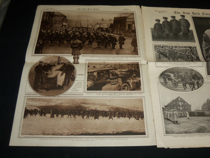 1915 JANUARY NEW YORK TIMES PICTURE SECTION - WORLD WAR I - WWI - NP 5469