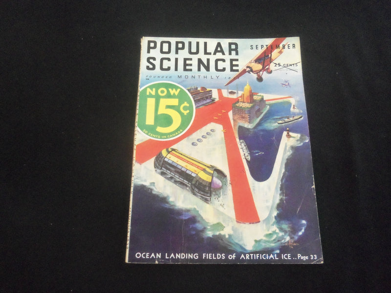 1932 SEPTEMBER POPULAR SCIENCE MAGAZINE -ILLUSTRATIONS, STORIES, PHOTOS-SP 9338U