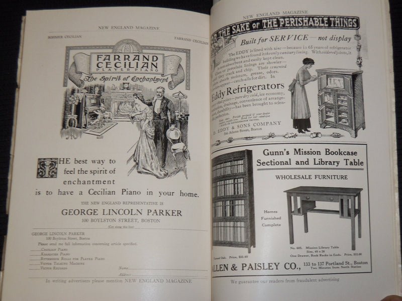 1912 JUNE NEW ENGLAND MAGAZINE - MARY EMMA WOOLLEY - NICE ADS - K 29