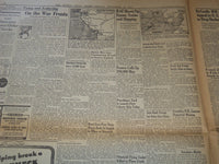 1942 NOVEMBER 27 BOSTON DAILY GLOBE NEWSPAPER - SOVIETS SWEEP ON - NT 9460