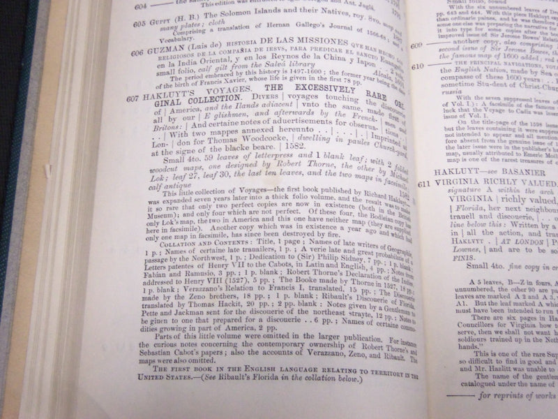 1899 MAY CATALOGUE OF GEOGRAPHY - BERNARD QUARITCH BOUND #188 - KD 2092