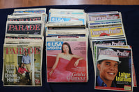 2004-2008 SUNDAY MAGAZINE SECTIONS USA-PARADE-PROFILE - LOT OF 182 - O 3392