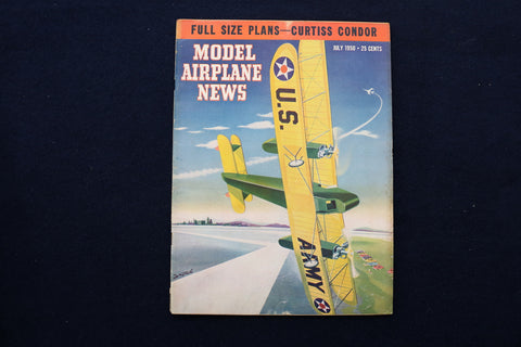 1950 JULY MODEL AIRPLANE NEWS MAGAZINE - CURTISS CONDOR COVER - E 11488