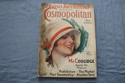 1930 MAY COSMOPOLITAN MAGAZINE - HARRISON FISHER COVER - GREAT ADS - ST 1001Q