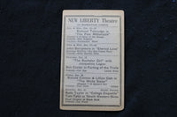1920'S MOVIE CARD - NEW LIBERTY THEATRE - K 1842