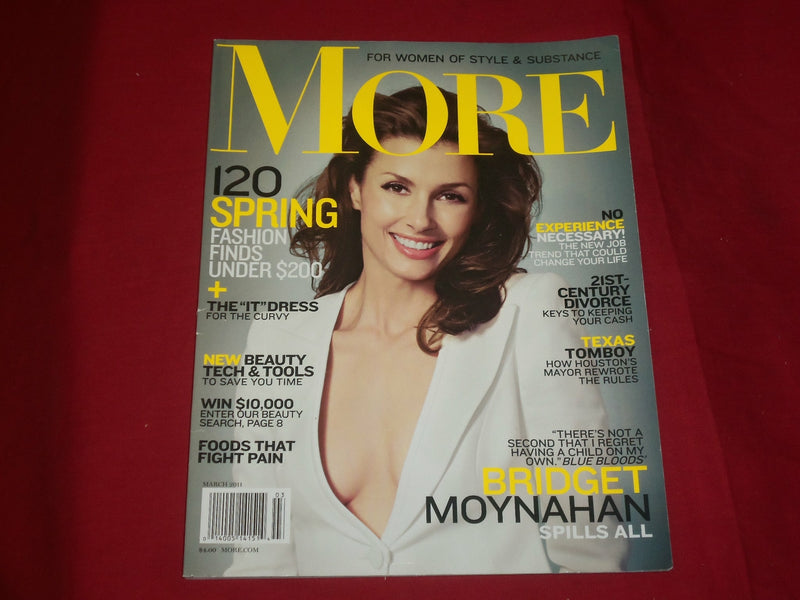 2011 MARCH MORE MAGAZINE - BRIDGET MOYNAHAN COVER - B 2314A