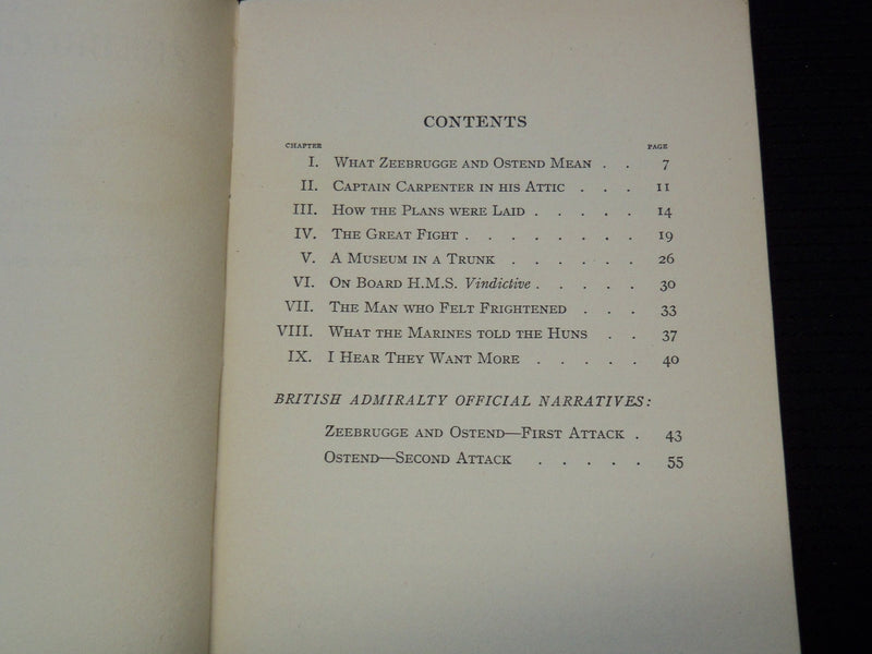 1918 THE ZEEBRUGGE AFFAIR BOOK BY KEBLE HOWARD - SOFTCOVER - J 7435