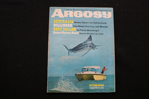1966 FEBRUARY ARGOSY MAGAZINE - OUTBOARDS COVER - SP 4178O