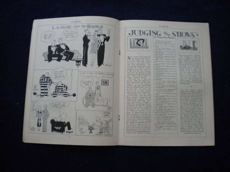 1927 FEBRUARY 12 JUDGE MAGAZINE - THE TEHATRICAL NUMBER - B 435T