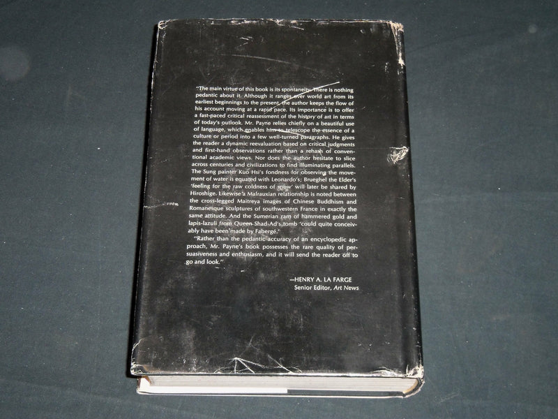 1972 THE WORLD OF ART PAYNE BOOK INSCRIBED BY ROBERT PAYNE - FIRST EDN - D 574