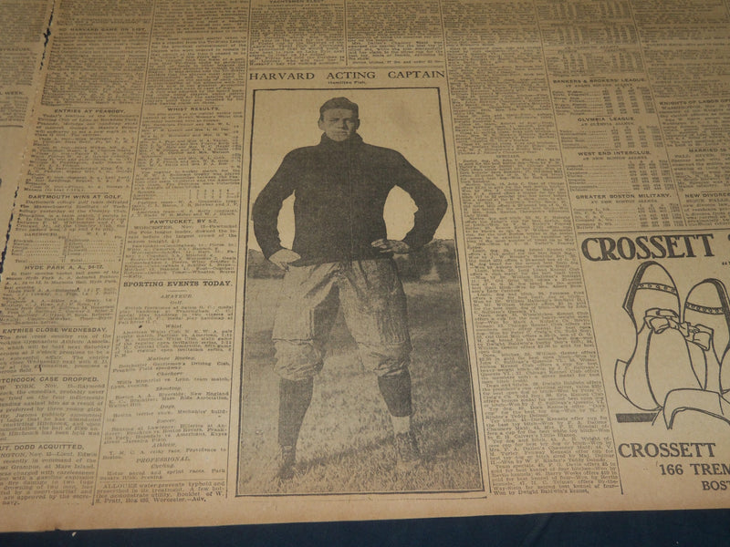 1908 NOVEMBER THE BOSTON HERALD - DARTMOUTH SURE OF BEATING HARVARD - BH 223