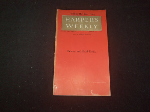 1915 MARCH 13 HARPER'S WEEKLY MAGAZINE - BEAUTY AND BALD HEADS - SP 1520E