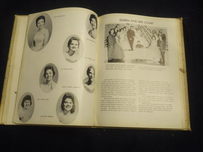 1959 THE DEL-HI DELTA HIGH SCHOOL YEARBOOK - DELTA, OHIO - YB 2757
