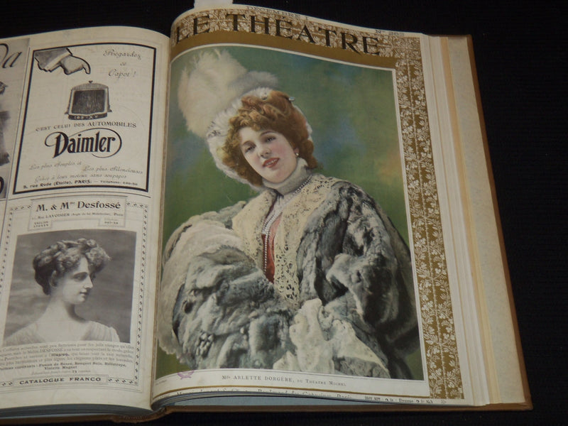 1909 JULY-DECEMBER LE THEATRE MAGAZINE BOUND VOLUME - 12 ISSUES - KD 2278L