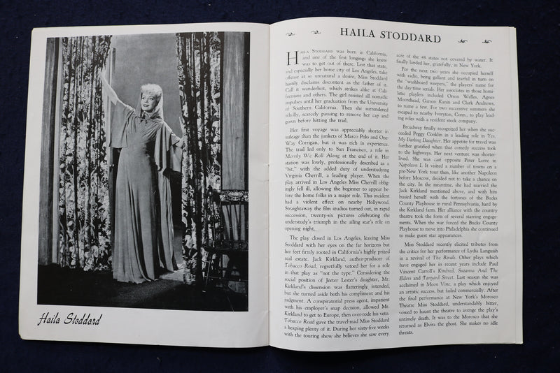 1950'S BLITHE SPIRIT WALNUT THEATRE PROGRAM - K 1743