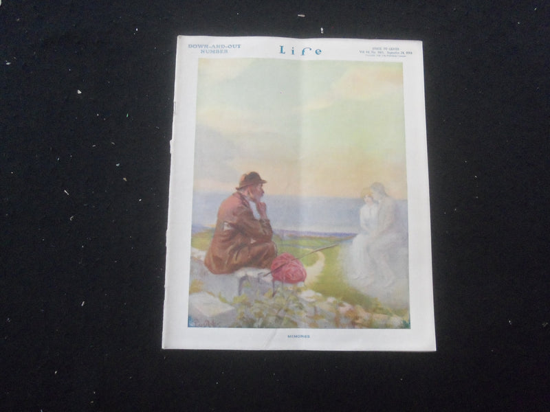 1914 SEPTEMBER 24 LIFE MAGAZINE - DOWN-AND-OUT NUMBER - MEMORIES - L 759Z