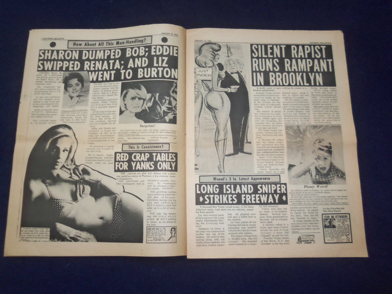 1965 JANUARY 10 NATIONAL BULLETIN NEWSPAPER - VISITS A MATRIMONY CLUB - NP 6930