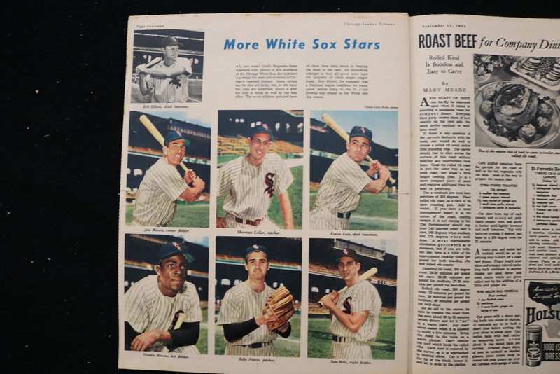 1953 SEP 13 CHICAGO SUNDAY TRIBUNE MAGAZINE -CHICAGO W.S. PHOTOS INSIDE- E 25529