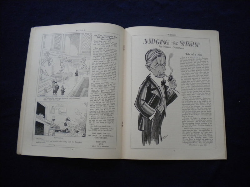 1927 OCTOBER 1 JUDGE MAGAZINE - GIVE THIS LITTLE GIRL A HAND! - B 436J