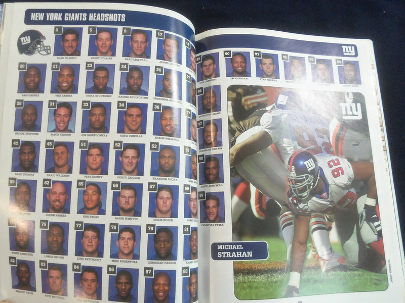 2000 NOVEMBER 19 NFL INSIDER MAGAZINE - NY GIANTS VS. DETROIT LIONS - SP 4834A