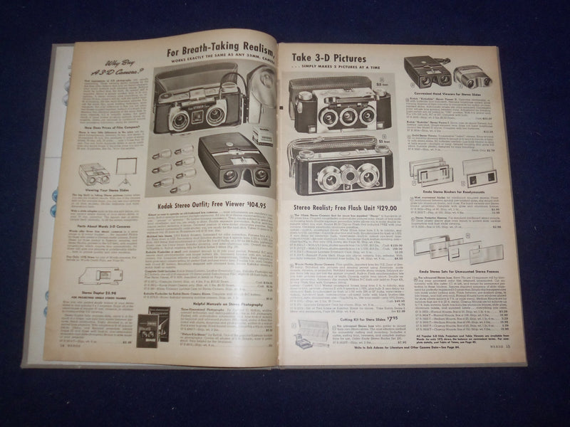 1957 MONTGOMERY WARD CAMERA SHOP CATALOG - HARDCOVER - R 96V