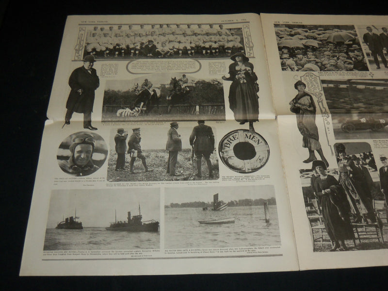 1916 OCTOBER 8 THE TRIBUNE GRAPHIC SECTION - NIJINSKY - NEW YORK GIANTS- NP 5427