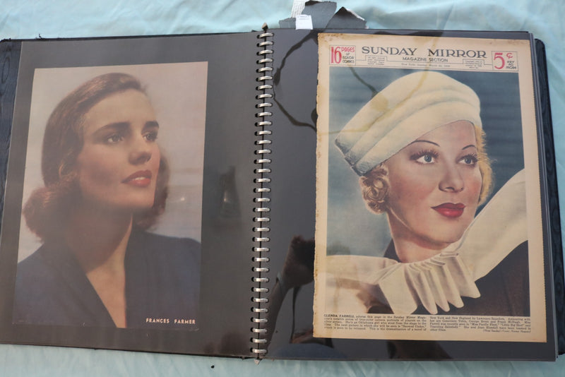 GIANT MOVIE STAR SCRAPBOOK - PAULETTE GODDARD - ALICE FAYE - #5