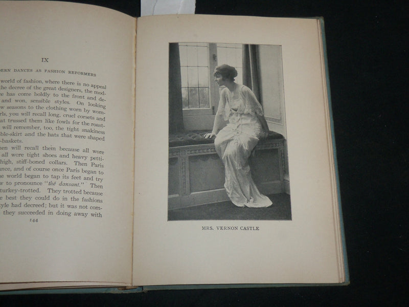 1914 MODERN DANCING HARDCOVER BOOK BY MR. & MRS. VERNON CASTLE - KD 6719