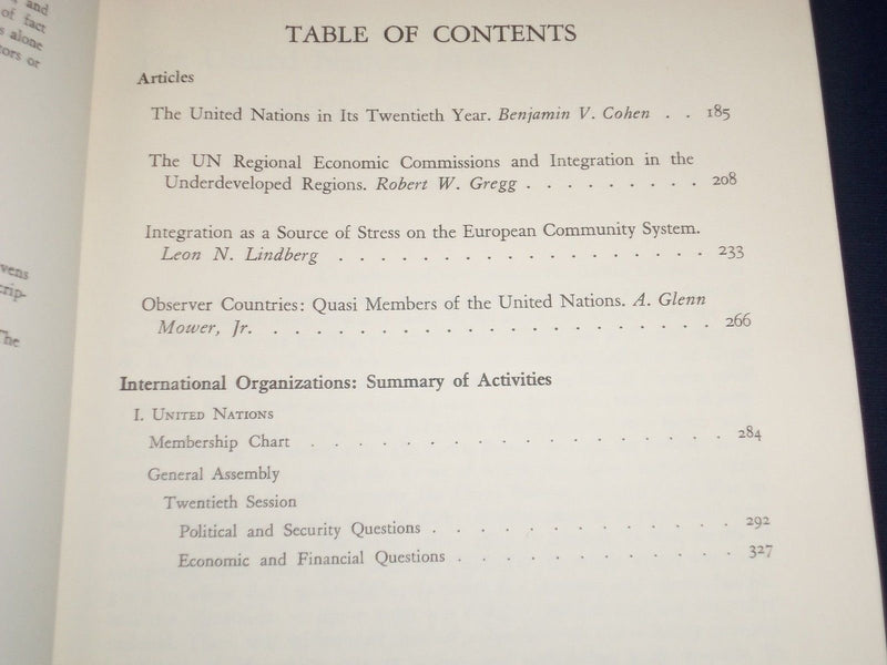 1963-1966 INTERNATIONAL ORGANIZATION PERIODICAL LOT OF 7 ISSUES - O 2553