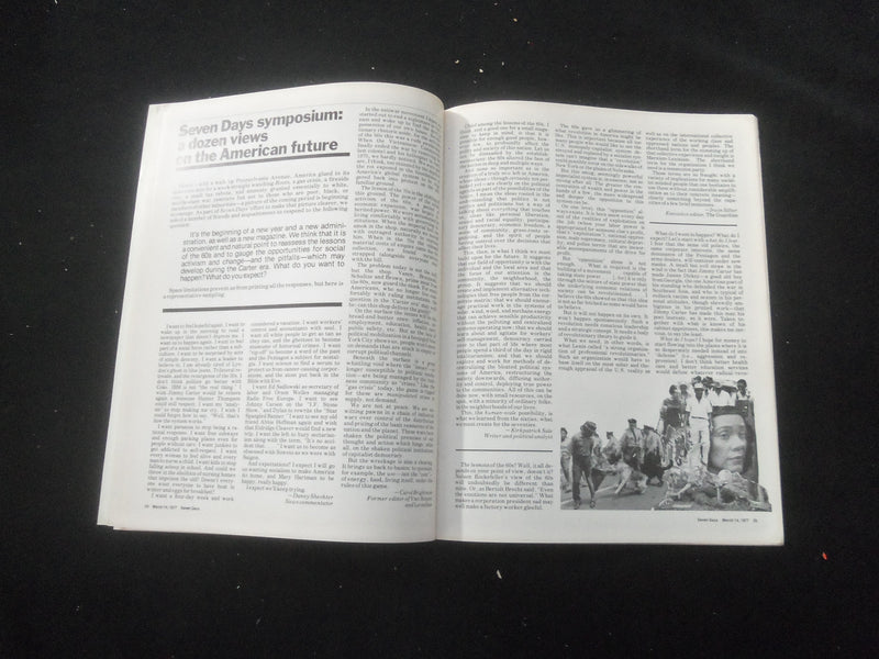1977 MARCH 14 SEVEN DAYS MAGAZINE - GETTING BURNED BY GAS COMPANIES - SP 1521L