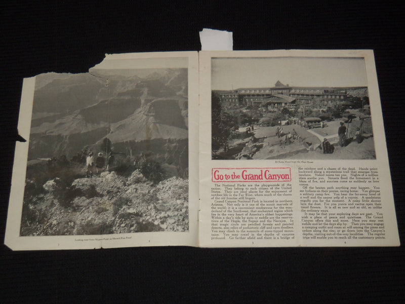 1931 GRAND CANYON OUTINGS BOOK - SANTA FE - J 9591