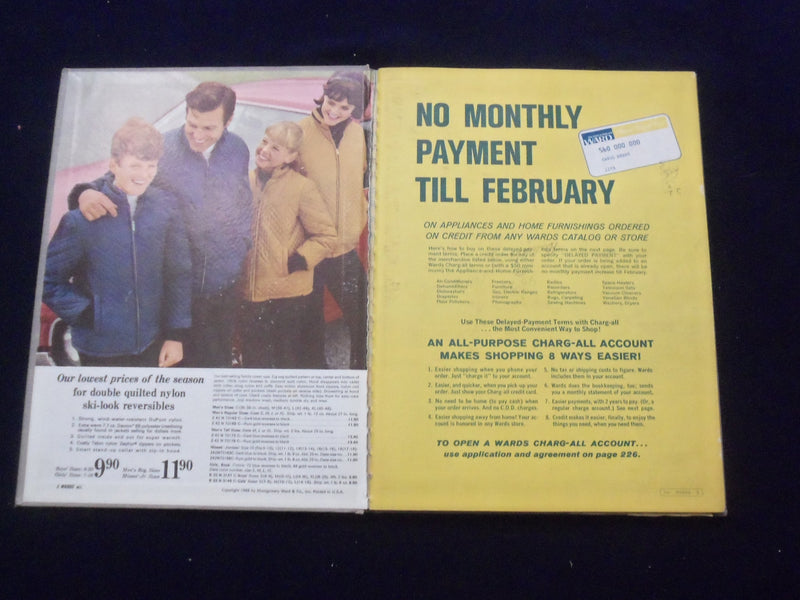 1968 MONTGOMERY WARD 96TH ANNIV. SALE CATALOG -HARDCOVER- KANSAS CITY,MO - R 96H