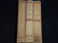 1935-1936 LIFE WITH FATHER - MOTHER BOOK LOT OF 3 - CLARENCE DAY - KD 3905J