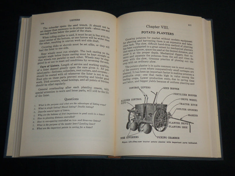 1930'S THE OPERATION, CARE AND REPAIR OF FARM MACHINERY BOOK BY DEERE - KD 6985