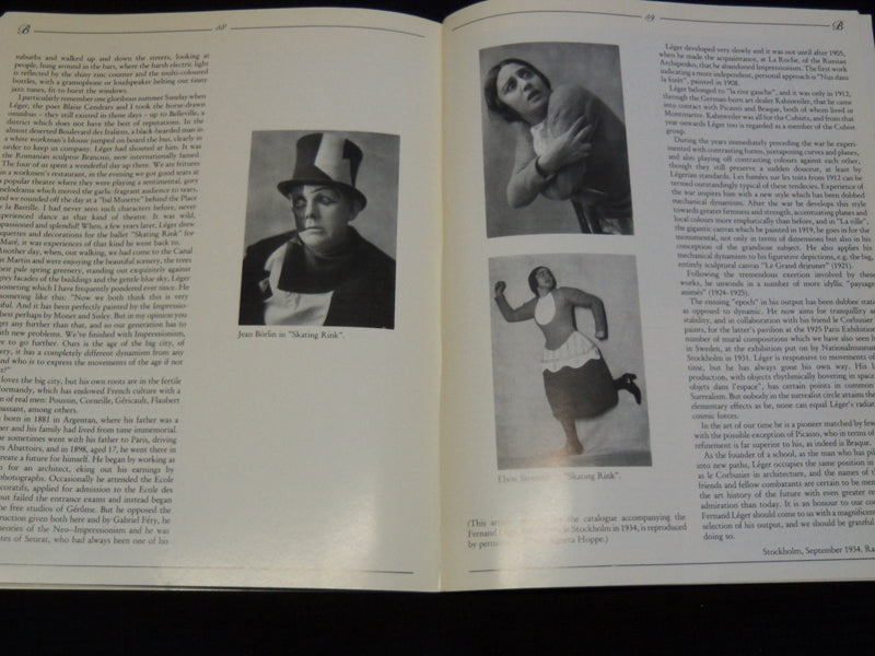 1990 SOMMARUTSTALLNING FERNAND LEGER & SVENSKA BALETTEN BOOK - J 9559