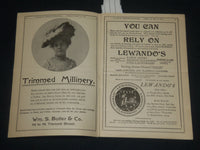1901 THE MERCHANT OF VENICE - HOLLIS ST. THEATRE PROGRAM - J 5676