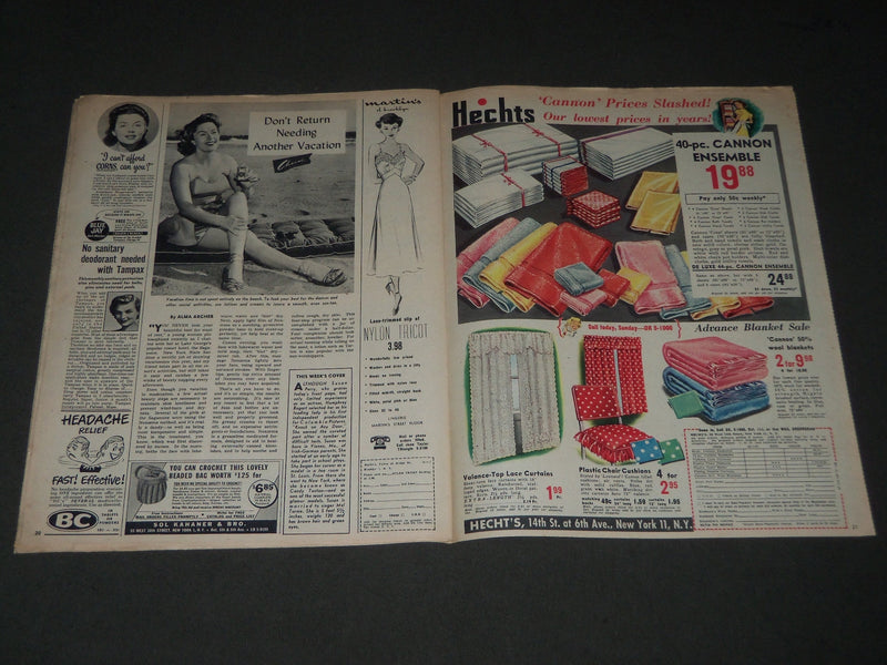 1949 AUGUST 7 SUNDAY MIRROR MAGAZINE SECTION - SUSAN PERRY COVER - J 2999