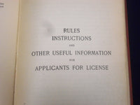 1918 PUGSLEY'S GUIDE TO THE U. S. LOCAL INSPECTORS EXAMINATION BOOK - KD 3154