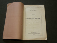 1858 HARTFORD PUBLIC HIGH SCHOOL CATALOGUE - CONNECTICUT - J 6163