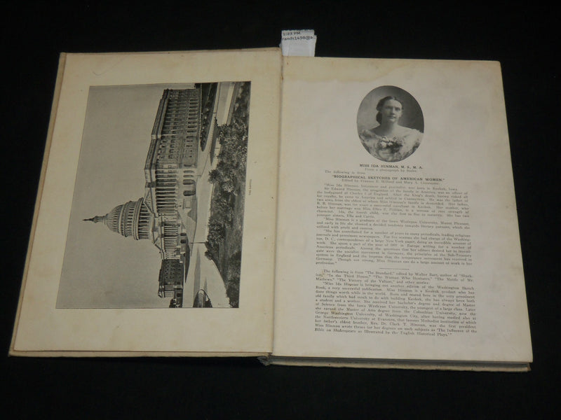 1895 THE WASHINGTON SKETCH BOOK BY IDA HINMAN - GREAT PHOTOS - I 1989