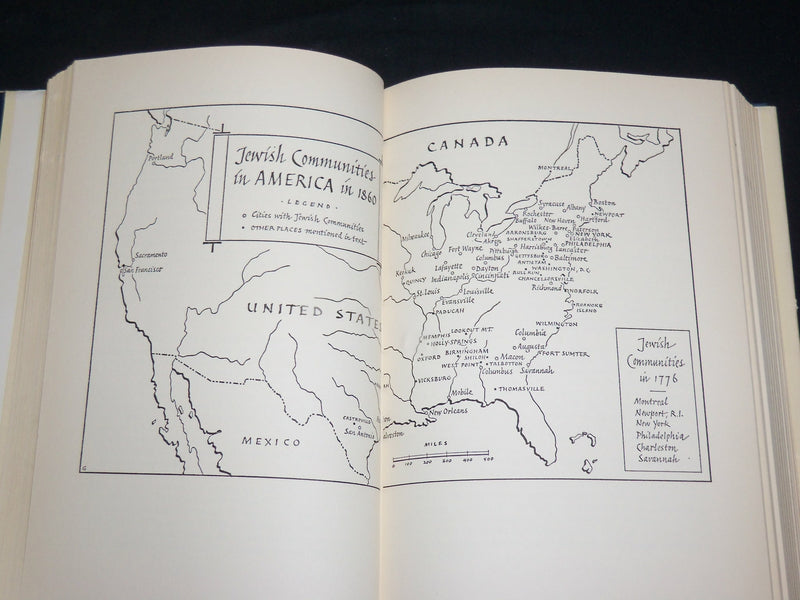 1954 THE JEWS IN AMERICA A HISTORY HARDCOVER BOOK BY RUFUS LEARSI - KD 2762U