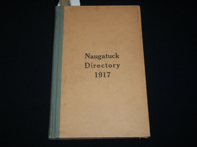 1917 NAUGATUCK DIRECTORY BOOK - CONNECTICUT - NICE ADS - KD 6312
