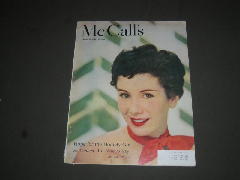 1949 AUGUST MCCALL'S MAGAZINE - NICE COVER, STORIES & ADS - SP 6839