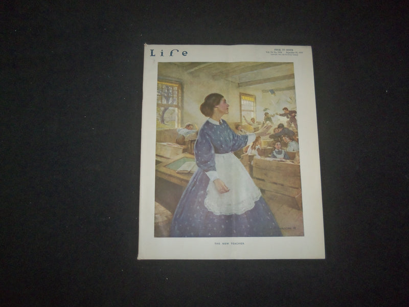 1919 SEPTEMBER 11 LIFE MAGAZINE - THE NEW TEACHER - L 769R
