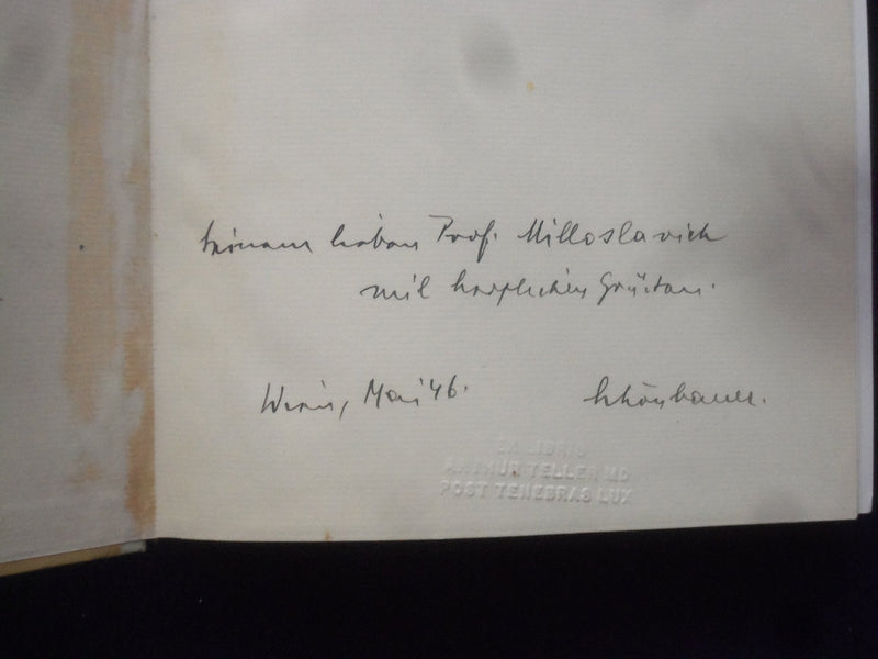 1944 DAS MEDIZINISCHE WIEN HARDCOVER BOOK- LEOPOLD SCHONBAUER - GERMAN - KD 9006