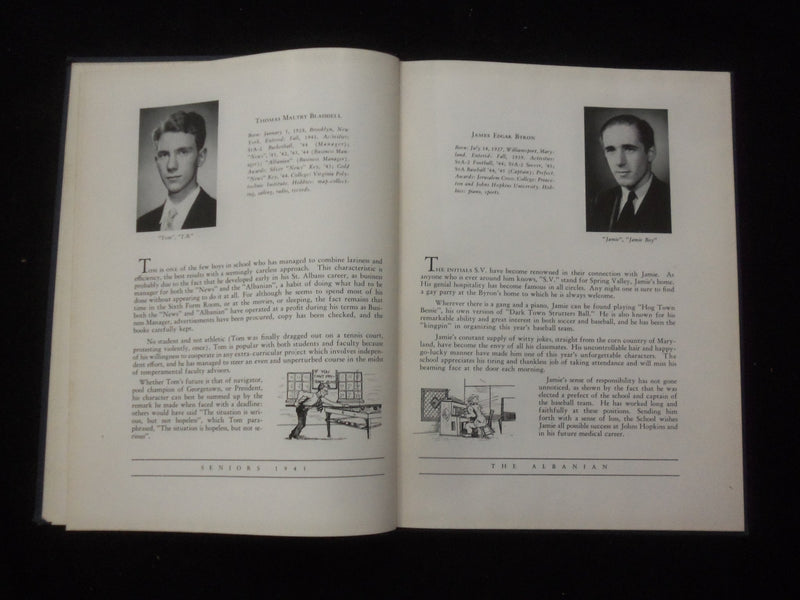1945 THE ALBANIAN ST. ALBANS SCHOOL YEARBOOK - WASHINGTON, D.C. - YB 3157